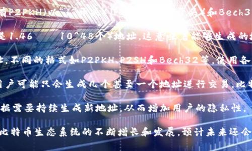 比特币钱包地址的数量理论上是非常庞大的。比特币地址主要是由公钥经过哈希算法生成的，常用的格式有P2PKH（以“1”开头）、P2SH（以“3”开头）和Bech32（以“bc1”开头）。由于比特币地址的生成是基于极为复杂的数学算法，具体数量可以用以下几点进行说明：

1. **地址空间**：比特币使用的地址生成算法基于256位的私钥，理论上可以生成超过2的160次方（大约是1.46 × 10^48个）地址。这意味着能够生成的地址数量丰富，使得几乎不可能出现地址冲突。

2. **多种地址格式**：随着比特币网络的发展，出现了多种地址格式。每种格式都允许生成大量的独特地址。不同的格式如P2PKH、P2SH和Bech32等，使用各自的编码方式，使得地址进一步增多。

3. **用户习惯**：虽然技术上存在如此庞大的地址数量，实际上大多数用户不会使用到那么多地址。很多用户可能只会生成几个甚至一个地址进行交易。比特币的设计也鼓励用户定期生成新地址以增强隐私。

4. **地址管理**：不同的钱包软件或服务可能会采用不同的方法管理和生成地址，例如一些钱包可能会根据需要持续生成新地址，从而增加用户的隐私性。

总之，尽管比特币的钱包地址数量是天文数字，但在实际使用中，个体用户不会拥有那么多地址。同时，随着比特币生态系统的不断增长和发展，预计未来还会有更多的钱包地址生成方式和技术出现。